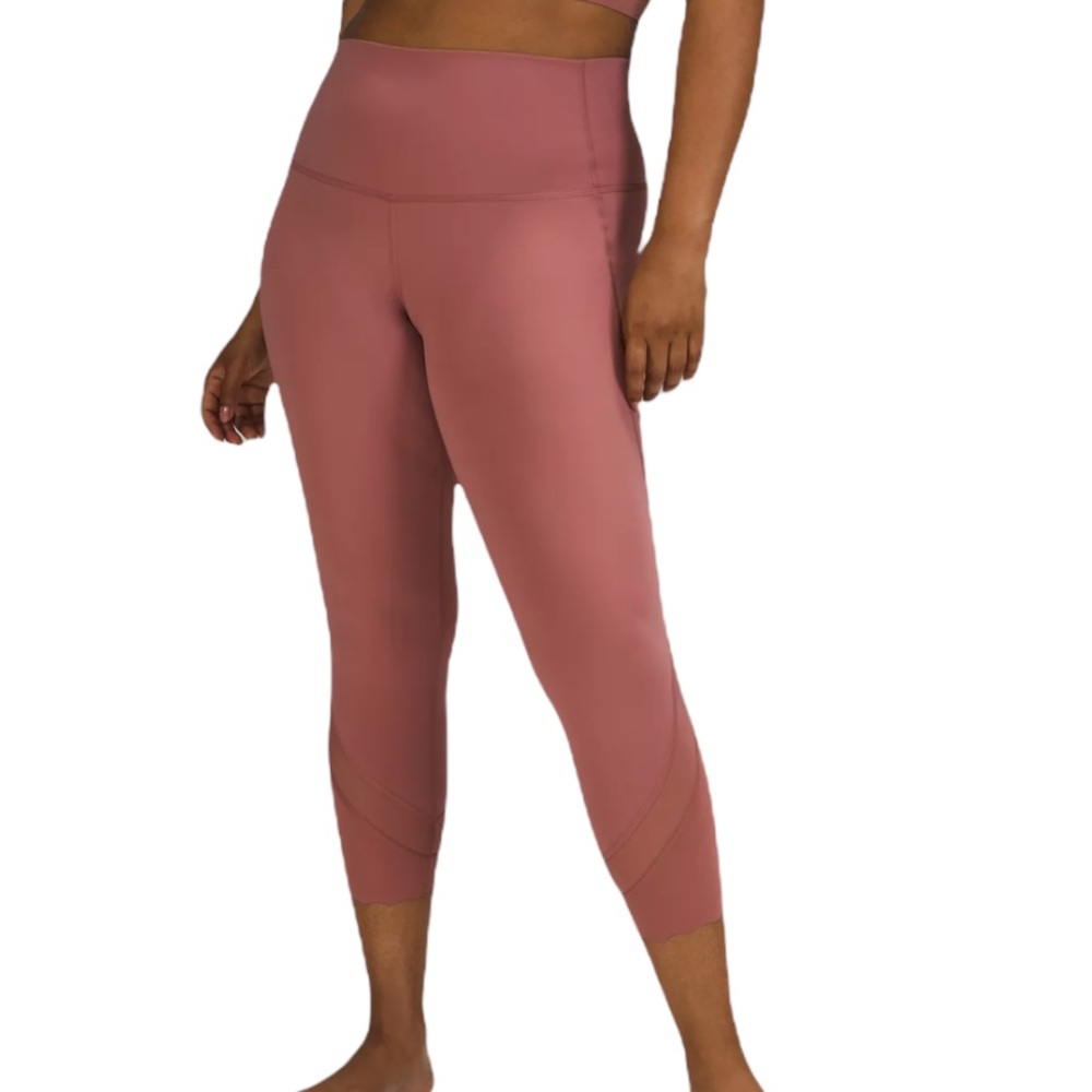 Lululemon Wunder Under Scalloped Hem High-Rise HR Crop 23" size 0